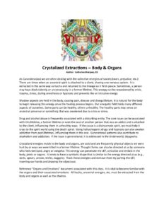 Crystalized Corpse Crystalized Extractions – Body & Organs | Ancient Instincts
